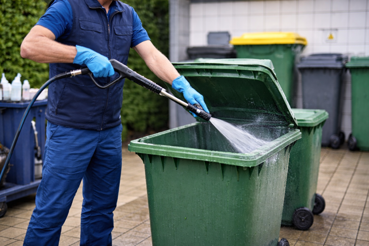 Nettoyage et désinfection des poubelles